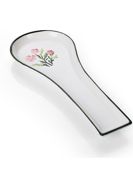 Çok Renkli Seramik Bahar Desenli Kaşıklık ve Kepçe Altlığı Seti fiyatları