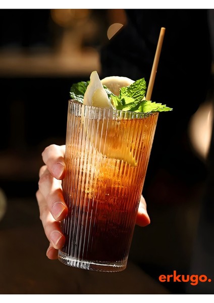 Cam Kapaklı Pipetli Sunum Bardağı, 400 Ml, Isıya Dayanıklı, Beyaz fırsatları