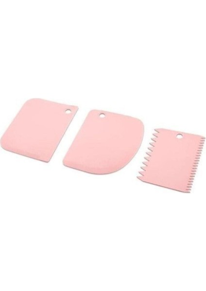 3'lü Hamur Kazıyıcı ve Dekoratör Seti, Pratik ve Çok Amaçlı Kullanım