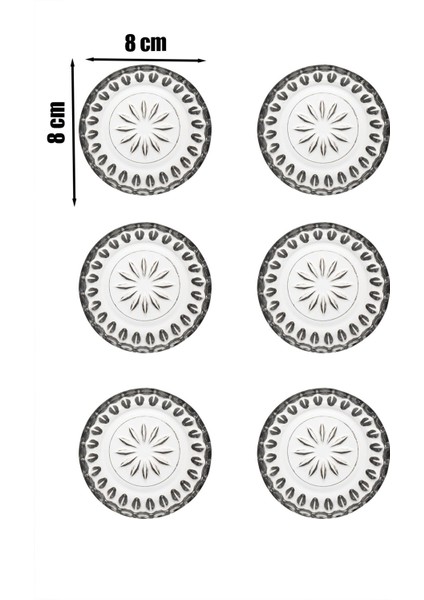 6'lı Cam Mini Kase Seti, Lokum, Şeker, Reçel, Sosluk, Sunum, 70 Ml, Beyaz modelleri