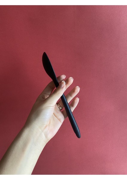 Siyah 20 cm Isıya Dayanıklı Yapışmaz Silikon Kısa Derin Kaşık modelleri