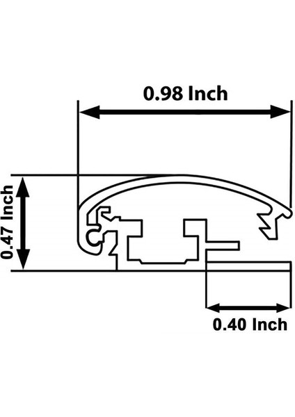 Açılır Kapanır Alüminyum Köşe Çerçeve 35X50 Siyah, 25MM Kalınlık