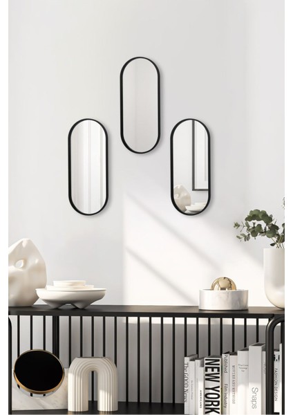 Oval Aynalı Sunumluk 12X30 Siyah, Kahve ve Çay Ikramlık Sunum Aracı fırsatları