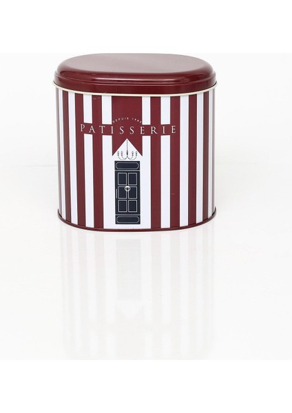 Renkli Desenli Oval Metal Saklama Kabı 11X15 Cm, Şık ve Kullanışlı Mutfak Gereci fiyatları