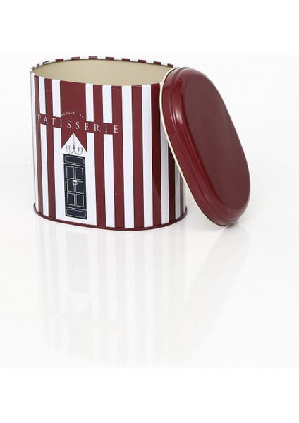 Renkli Desenli Oval Metal Saklama Kabı 11X15 Cm, Şık ve Kullanışlı Mutfak Gereci fırsatları