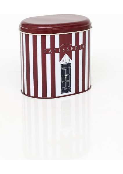 Renkli Desenli Oval Metal Saklama Kabı 11X15 Cm, Şık ve Kullanışlı Mutfak Gereci indirimleri