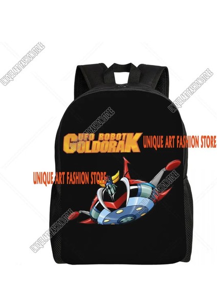 Özel Grendizer Ufo Robot Sırt Çantaları Kadın Erkekler Üniversite Okulu Goldorak Goldorrake Anime Çantaları Için Temel Kitap Çantası Renk: 2/boyut: Sırt Çantası (Yurt Dışından)
