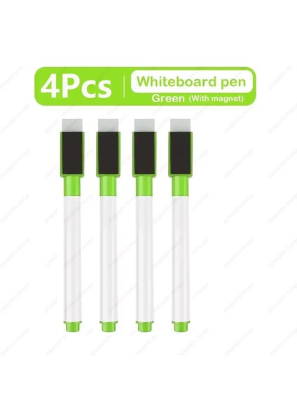 1-48PCS Manyetik Silinebilir Beyaz Tahta Kalem Renk Seçenekleri Numaralandırma Kırtasiye Ofis Öğretim Malzemeleri Blackboard Öğrenci Notu Renk: Yeşil 4pcs (Yurt Dışından)