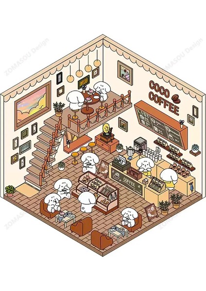 Çok Ilginç！ Dıy 3D Peyzaj Çıkartmaları Minyatür Kabin Sahnesi Çıkarma Çocuk Çocuk Sınıf Arkadaşı Sevimli Festival Noel Hediyesi Renk: A-1pcs (Sıcak) (Yurt Dışından)