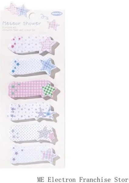 Estetik Sticky Note Yıldız Etiket Sticker Memo Pedi Yazmak Kolay Yazılması Basit Not Deferleri Put Sticker Dizin Sekmeleri Renk: M. (Yurt Dışından)