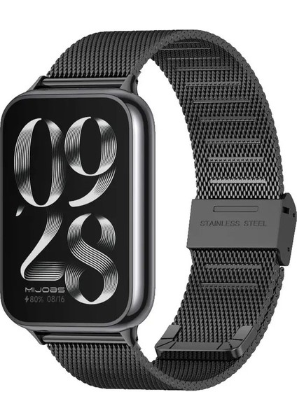 Mi Band 9 Pro Strap Için Mi Band 8 Pro Strap Xiao Mi Smart Band 8 Pro Bileklik Için Pro Bilek Band Bankası Metal Izleme Bandcolor: Siyah 3/boyut: Mi 8 Pro Mi 9pro Için (Yurt Dışından)
