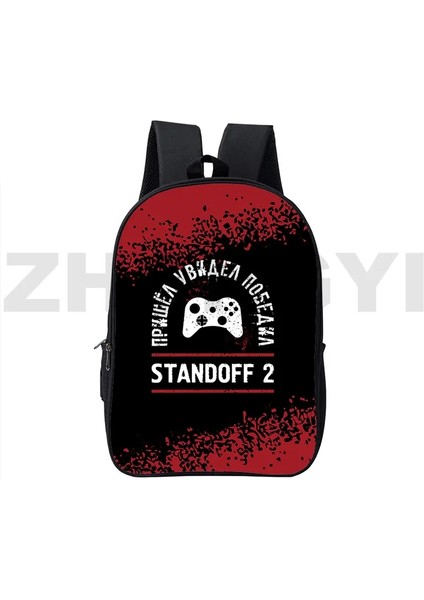 Canvas Anime Standoff 2 Mochilas 3D Karikatür Baskı Bookbag 16 Inç Koleji Genç Yüksek Street Street Çantaları Büyük Dizüstü Day Pack Renk: STANDOFF293/BOYUT: 42 x 29 x 16 cm (Yurt Dışından)