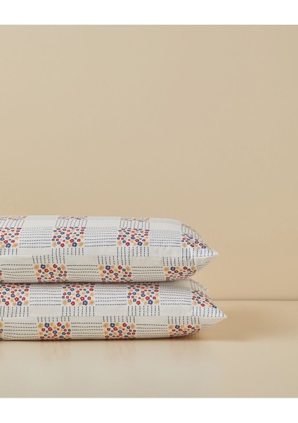Kolay Ütülenir 2'li Yastık Kılıfı, 50X70 Cm, Kırmızı ve Mavi Set fiyatları