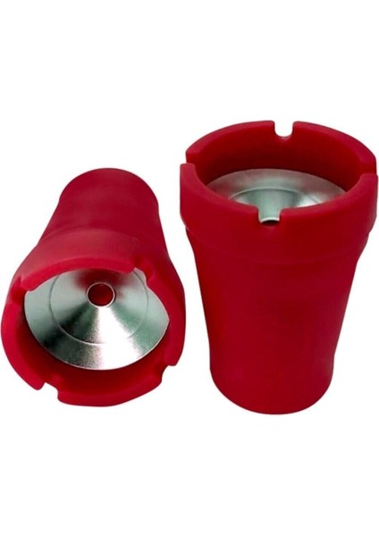 Şık Kırmızı Metal Kül Tablası, Modern Tasarım ve Dayanıklı Yapıyla Göz Alıcı Seçenek