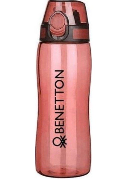 Kilitli Kapaklı 700 ml Tritan Matara Suluk Kırmızı Renkli