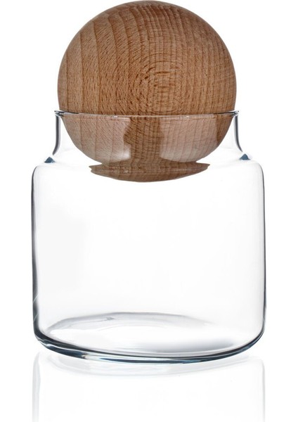 Kahverengi Ahşap Kapaklı Cam Kavanoz Seti, Saklama ve Sunum Için 0,50 Litre fiyatları