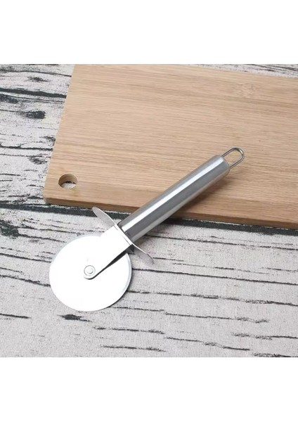 Paslanmaz Çelik 20.5 cm Büyük Boy Hamur ve Pizza Kesici Rulô