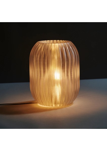 Beyaz Amber Glow Masa Kitap Okuma Lambası, Şık ve Kullanışlı Tasarım