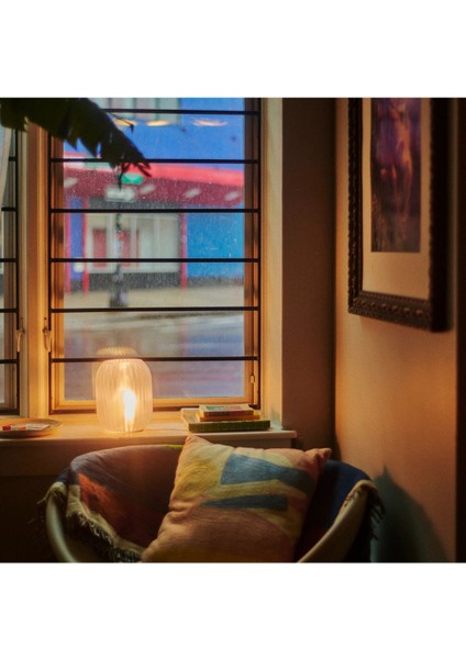 Beyaz Amber Glow Masa Kitap Okuma Lambası, Şık ve Kullanışlı Tasarım indirimleri