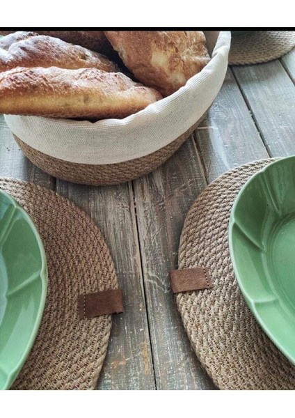 Haki Hasır Supla ve Sepet Seti, Şık ve Doğal Ev Aksesuarları fiyatları
