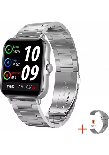 Keshuyou Yeni Akıllı Saat Hediyesi Bluetooth Talk Rotary Düğmesi Müzik Oyuncusu Erkek Kadın Sports Android Ios Renk: Silyvy Zjg (Yurt Dışından)