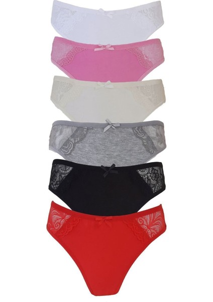 Kadın Dantel Detaylı 12'li Külot fırsatları