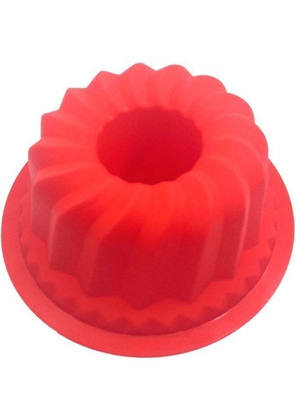 Kırmızı Oval Silikon Kek Kalıbı, Pratik ve Renkli Mutfak Gereci fiyatları