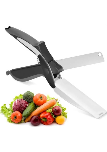 Pratik Kesme Tahtası ve Mutfak Makası Seti, Kullanışlı ve Dayanıklı Mutfak Araçları