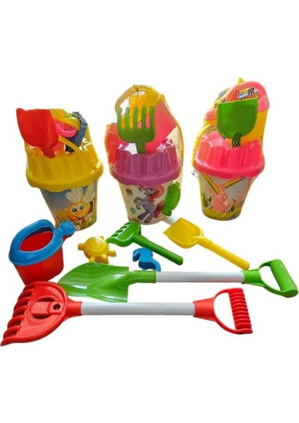 Renkli Plaj Kumu Kovası Seti, Deniz Temalı Eğlence ve Oyun Malzemeleri