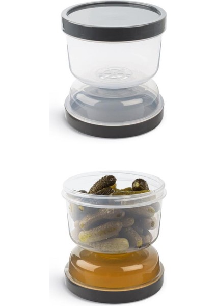 Turuncu Plastik Kum Saati ve Turşu Kabı Seti, Şık ve Kullanışlı Tasarım modelleri