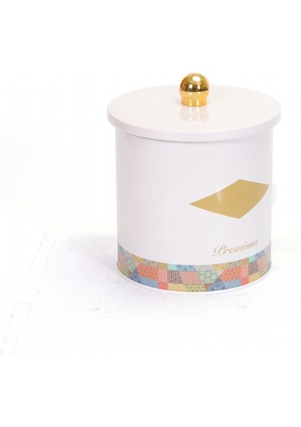 Morocco Pembe Desenli Yuvarlak Metal Saklama Kabı 14 cm fiyatları