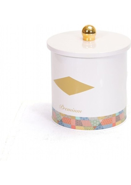 Morocco Pembe Desenli Yuvarlak Metal Saklama Kabı 14 cm modelleri