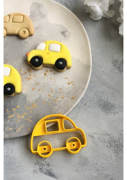 Sarı Araba Şekillendirici ve Kalıp Seti, Yaratıcı ve Eğlenceli Hobi Malzemesi modelleri