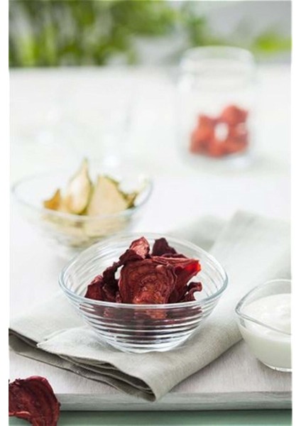 6'lı Cam Reçellik Çerezlik Seti Beyaz, Şık ve Kullanışlı Tasarım