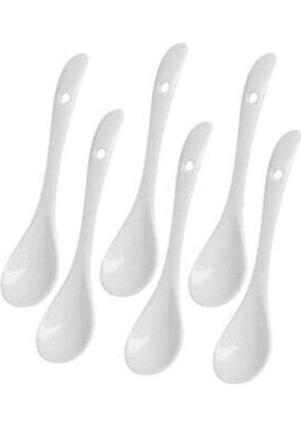 6’lı Renkli Porselen Çay ve Reçel Kaşığı Seti, Şık ve Kullanışlı.