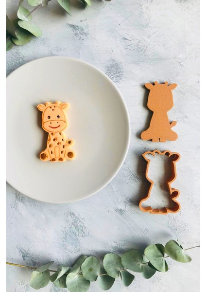 6x9 cm Oturan Zürafa Hamur Şekillendirici, Kurabiye Kalıbı, Seramik, Şeker ve Oyun Hamuru fiyatları