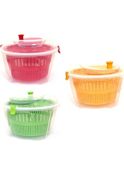 Çok Renkli Salata ve Sebze Kurutucu, 4.4l, Çevirmeli, Pratik ve Hızlı Kurutma modelleri