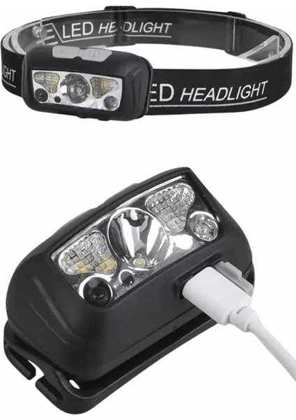 Ayarlanabilir Kafa Lambası Type-C Şarjlı Kompakt Kamp Lambası indirimleri