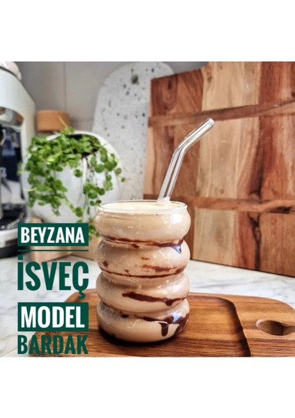 4 Boğum Beyaz Meşrubat Bardak Seti, Şık ve Kullanışlı Tasarım