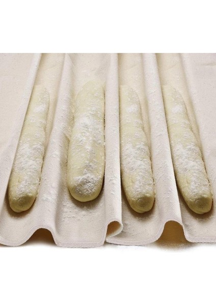 50X70 cm Ekmek Mayalama Bezi (2'li Set) Bej Renk