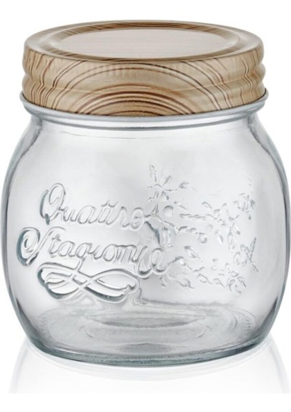 Renkli Cam Kavanoz 9 cm 260 Ml, Şık ve Kullanışlı Mutfak Saklama Kabı