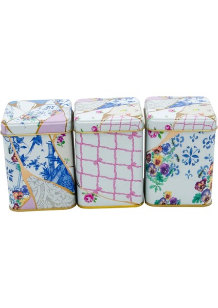 Kare Metal Saklama Kabı 75X75 Cm, 3'lü Set, Yeşil Renk fiyatları