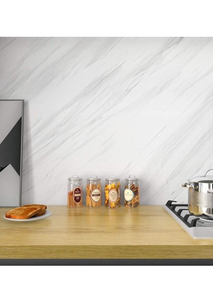 Açık Mermer Desenli Yapışkanlı Kaplama Kağıdı 3 Mt, Şık ve Dayanıklı Yüzeyler Için Ideal