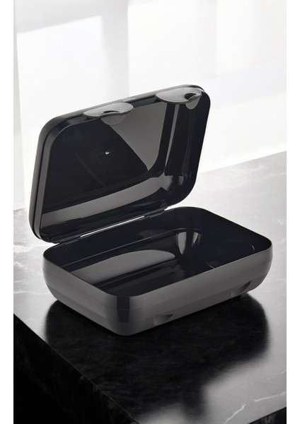 Siyah Beslenme Kabı, Okul Saklama ve Yemek Kabı, Pratik ve Şık Tasarım