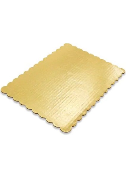 Dikdörtgen Pasta Sunum Altlığı 3'lü Set, Gold Harf Tasarım, 26X37 Cm, Karton modelleri