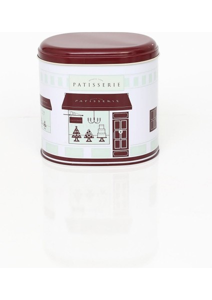 Renkli Desenli Oval Metal Saklama Kabı 11X15 Cm, Şık ve Kullanışlı Ev Gereçleri fiyatları