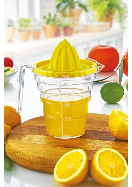 500 ml Narenciye Sıkacağı, Ölçü Kabı ve Katı Meyve Sıkma Aracı