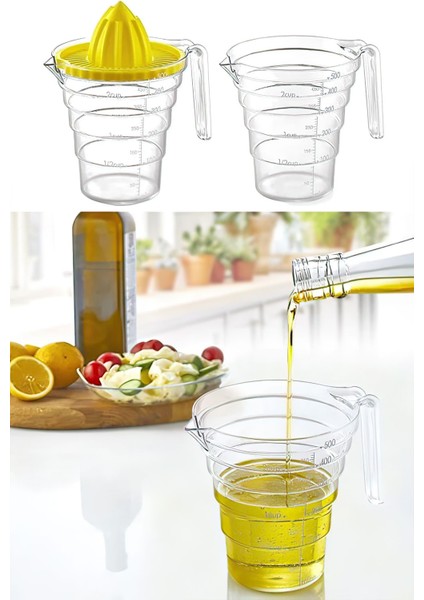 500 ml Narenciye Sıkacağı, Ölçü Kabı ve Katı Meyve Sıkma Aracı fırsatları