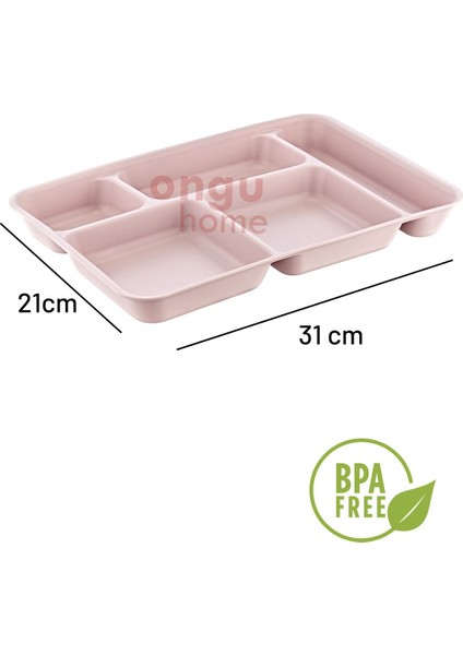 Beş Bölmeli Renkli Yıkanabilir Tabağ, Kahvaltı ve Yemek Için Güvenli Tasarım modelleri