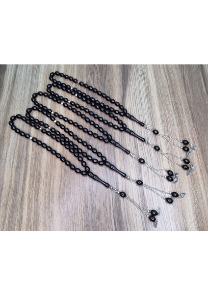 5 Adet Karışık Renkler Kaliteli Plastik Kuka Modeli 33'lu Erkek Tesbih